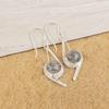 Black Rutile Handmade Silver Earrings, 925 Sterling Silver Designer Earrings, Beautiful Gemstone Earrings Gift For Wife