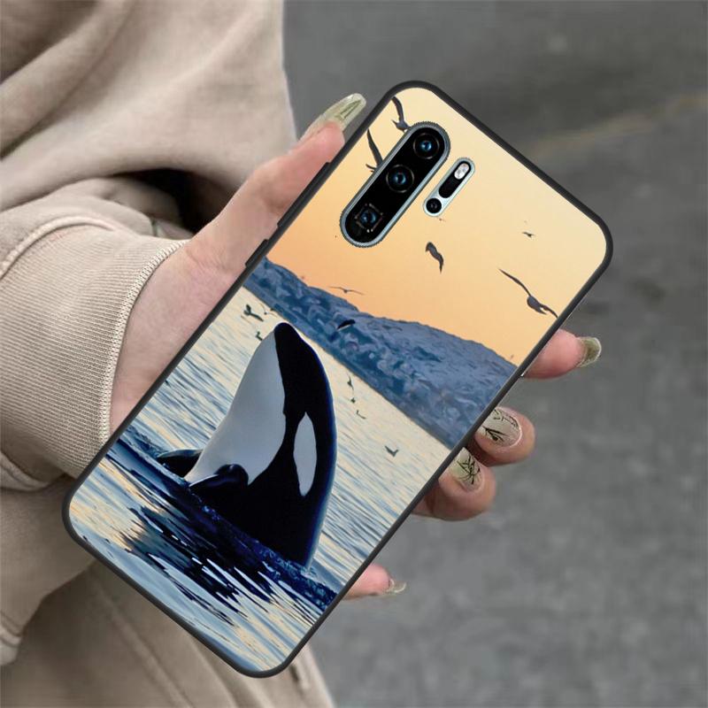 Killer Whale Orca Case For Huawei Nova 9 SE 10 5T 11i 8i 7i 3i Y61 Y91 Y60 Y70 Y90 P20 P40 Lite P30 Pro Cover