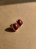 French Simple Retro Classic Burgundy Earrings Women'S Bracelet Small Fresh Women'S Series Elegant Jewelry Light Luxury