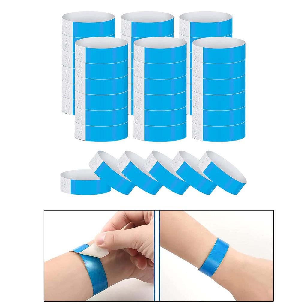 600x ID-Bänder, ID-Bänder, Armbänder für Damen und Herren, Neon-Bänder, für Konzerte,