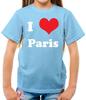 Ich liebe Paris - Kinder T-Shirt - Frankreich Francais Stadt Land Live 2024