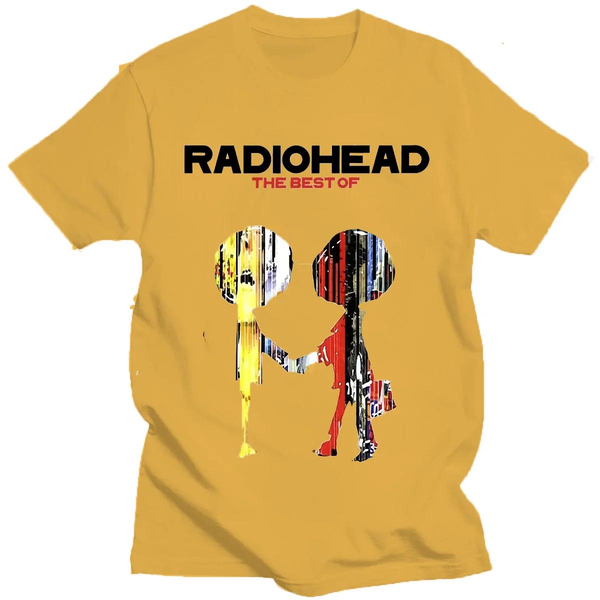 

Футболки с графическим музыкальным альбомом Radiohead Футболка с лучшими винтажными рок-группами Футболка в стиле хип-хоп унисекс Футболка в стиле винтажной уличной моды 4XL