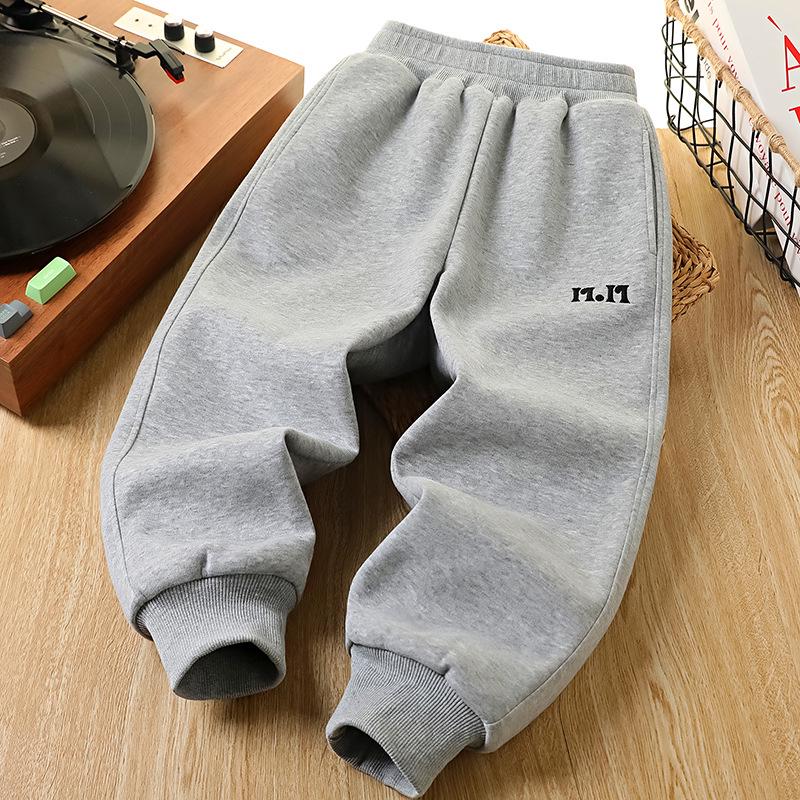 

Winter Kids Velvet-Thickened Quilted Cotton Pants, Three-Layer, Casual for Middle & Big Kids 110