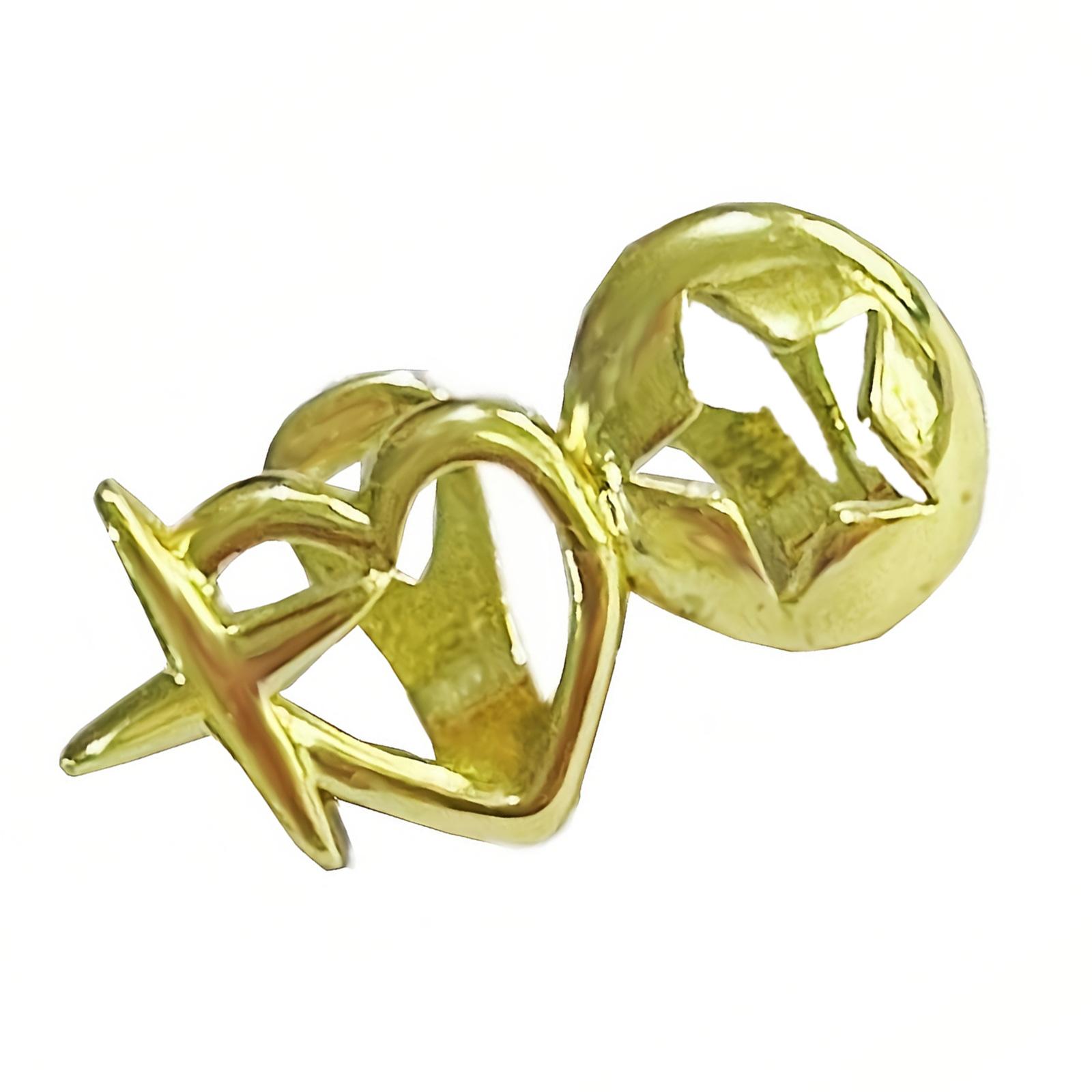 

Hollow Heart Teeth Jewelry Caps For Women Men Allergy Resistant Lightweight 3g Design Vintage Style Accessories