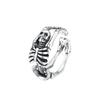 New Creative Gothic&Punk Skeleton Bones Opening Ring For Unisex Exaggerated Retro Ring Vintage Hip Hop Rock Copper Color Jewelry