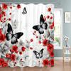Beautiful Floral And Butterfly Print Shower Curtain Natural Botanical Floral Home Art Shower Curtains Bathroom Decor With Hooks