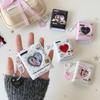 Simple 2-Inch Heart Card Holder Cute Girls Idol Photos Card Album Fashion Bag Pendant Accessories Decoration Gifts
