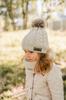 Fleece-lined winter hat and scarf for children