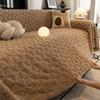 Funda Sofa Living Room Footprint Jacquard Thick Warm Sofa Throw  Winter Sherpa Camping Picnic Sofa Cover