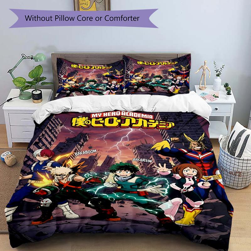 Heroic Adventures Unleashed Print 3Pcs Bedding Setduvet Cover With 2 Bedropillowcase Home Birthday Gift