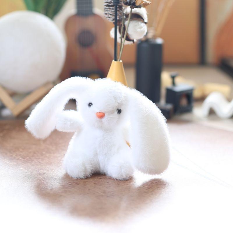 Rabbit Plush Cute Toy Keychain Pp Cotton Stuffed Bag Decor Gift For Kids Girls