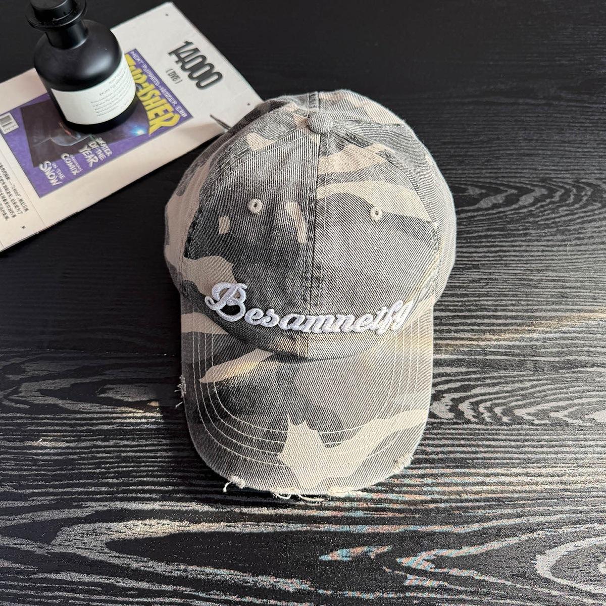 

Korean Version Of Ins Trendy Brand On Letter Embroidered Baseball Cap Versatile Boys Girls In Student Duckbill Highlights Small Face Adjustable