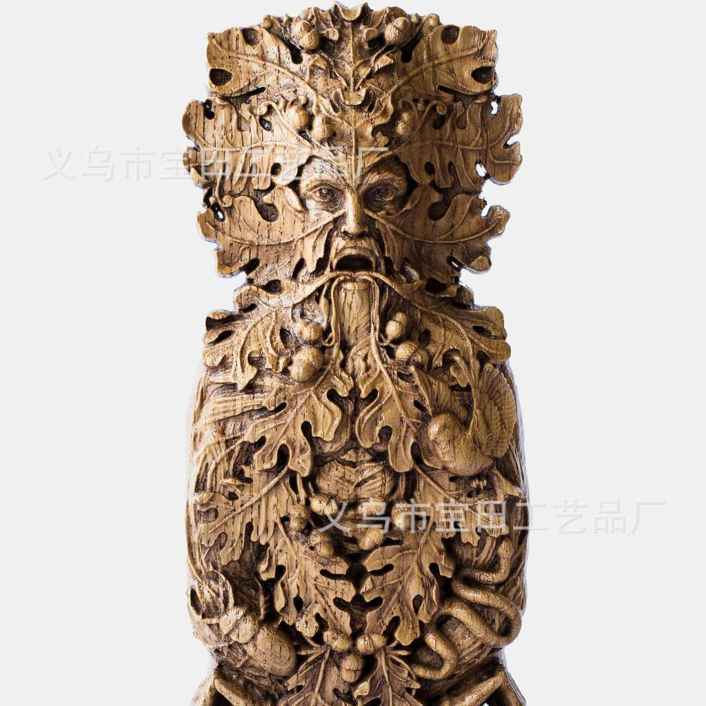 New Product Statue Imitation Wood God of Spring Decorative Ornament Creative Imitation Wood God Brand Resin Crafts
