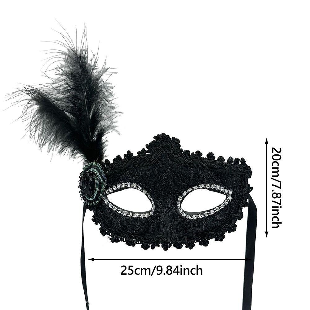 Fashion Lace Eye Mask Feather Lightweight Ladies Half Face Cover Masquerade Ball Mask Cosplay Masquerade