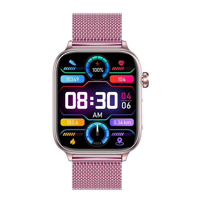 ET570 Bluetooth Smartwatch 2024: ECG, Body Temp, Heart Rate, Blood Pressure, Multi-Sport Features