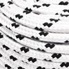 vidaXL Boat Rope Braided White 8 Mm X 25 M Polyester