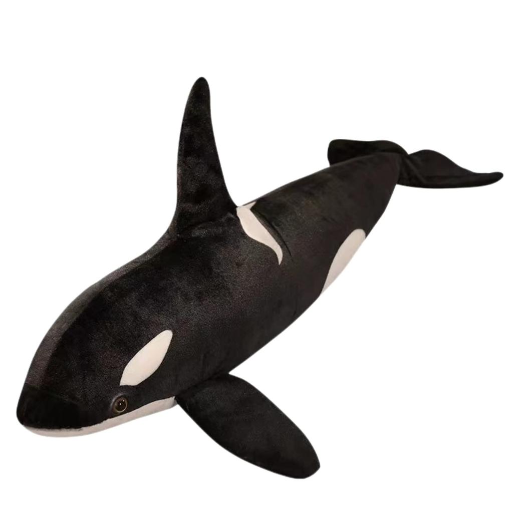 Lilizzhoumax Realistic Killer Whale Plush Deep Sea Fish Orca Plush Ocean Plush Shark Plush Kids Soft Kids Gift for Boys and Birthday Christmas 70cm
