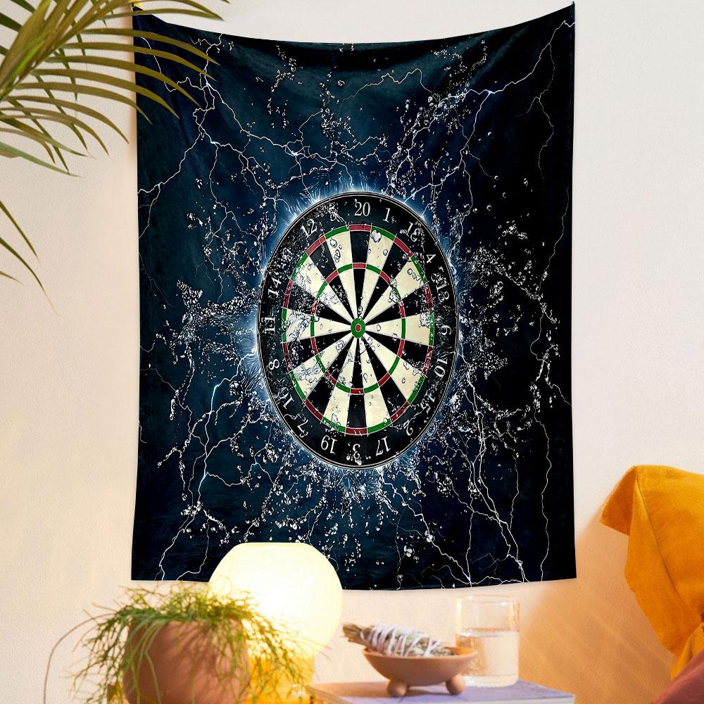 "Lightning Dartboard with Splash Effect" Patterned tapestry home decor, suitable for bedroom and living room, gift