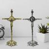 Cross Crucifix Wall Statue Figurine Tabletop Prayer Standing with