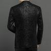 Leather jacket men's suit top layer sheepskin jacket autumn casual leather suit