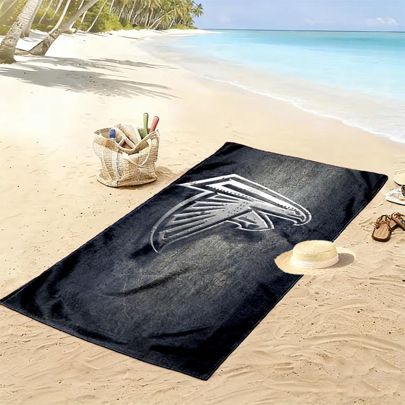 Atlanta Falcons Print Beach Towel, Large Soft Quick Dry Towel for Beach Camping Swimming