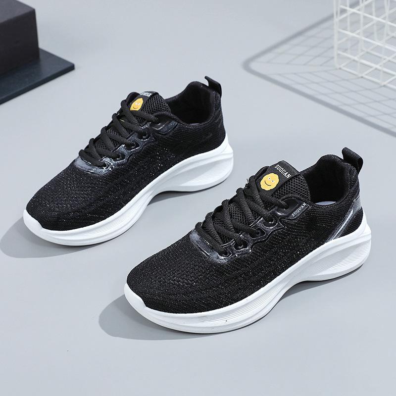 Women's Thick Sole Sneakers 2024 Summer New Mesh Breathability Deodorization Women Versatile Fashion Spring Sports Running Shoes