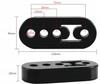 Haverain Set of 4 Muffler Hanging Rubber Exhaust Pipe Exhaust Pipe Hanger Reinforced Muffler