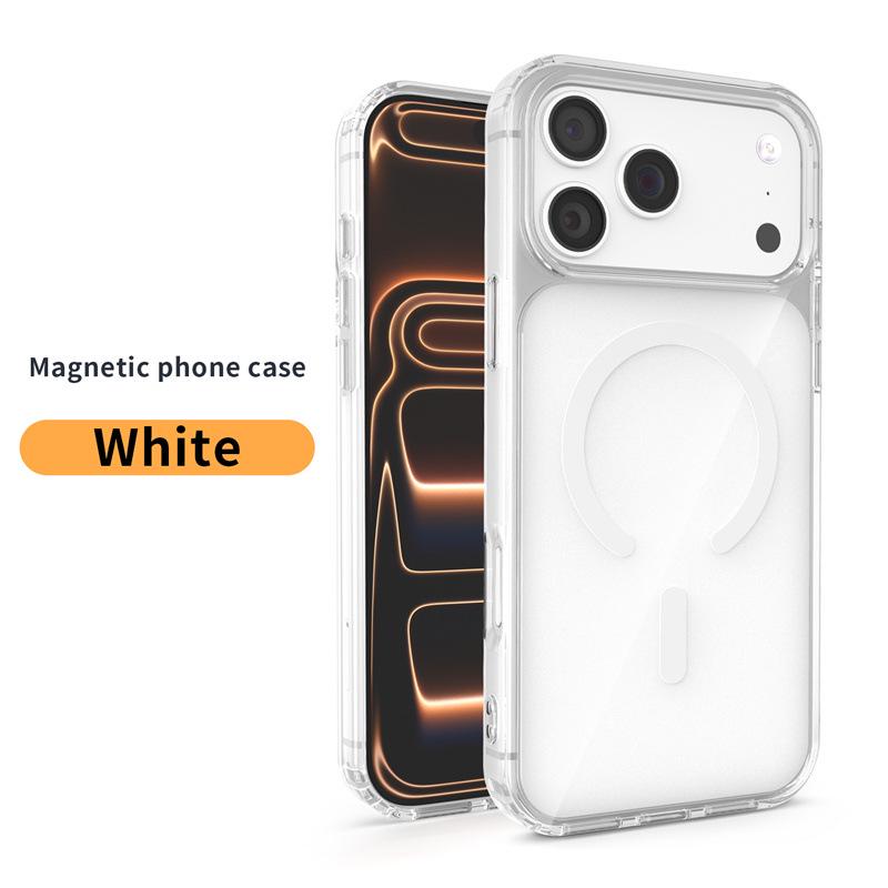 

Colorful Magnetic iPhone 17 Case: Compatible with iPhones 12 to 16, Transparent Design for Cross-border and International Use iPhone 17 Pro