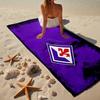1pz Telo da Spiaggia con Stemma Calcio Fiorentina - Morbido, Assorbente in Microfibra, Leggero, Ideale per La Spiaggia, Feste, Viaggi, Campeggio regali per tifosi
