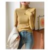 Women Solid Half High Collar Seamless Slim Fit Warm Thermal Base Layer Top
