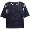 X Wales Bonner Knit Tee White/Green/Blue Bird/Night Indigo Men Tops KA7052