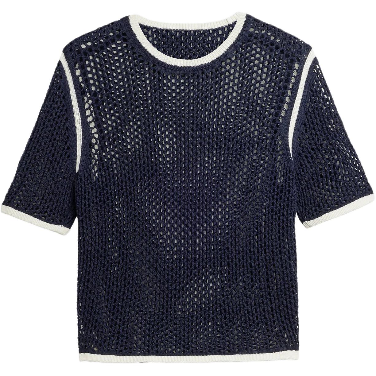 

adidas x Wales Bonner Knit Tee White/Green/Blue Bird/Night Indigo Men Tops KA7052 S