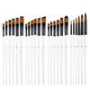 Professional Painting Brush Set Acrylic Oil Watercolors Artist Painting Supplies High Quality White Rod Gouache Nylon