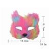 [LKHGCT] Halloween Cosplay Fox Mask, Half Face, Party Fox Mask, School Festival, Ball Costume Prop (Multicolor)