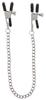 Adjustable Nipple Clamps with Chain Taboom Silver Clamps - TABOOM - Nipple Clamps