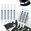 1/3Pcs White Permanent Marker Pens 0.7/1.0/2.5MM Paint Marker For Wood Rock Plastic Leather Glass Stone Metal Deep Hole Marker