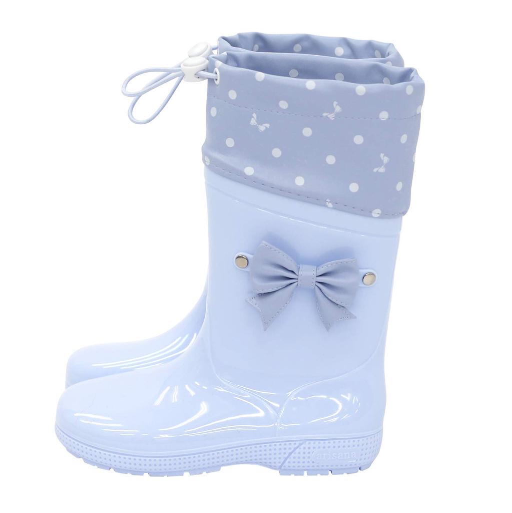 Arisana Hooded Rain Boots for Girls, Baby Blue, 19cm
