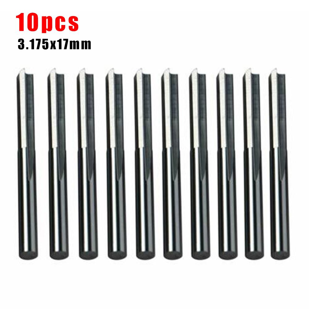 

18Inch Shank CNC Router Bit Set 10pcs Straight Slot Milling Cutters with 2 Flutes for Enhanced Cutting Efficiency China Mainland