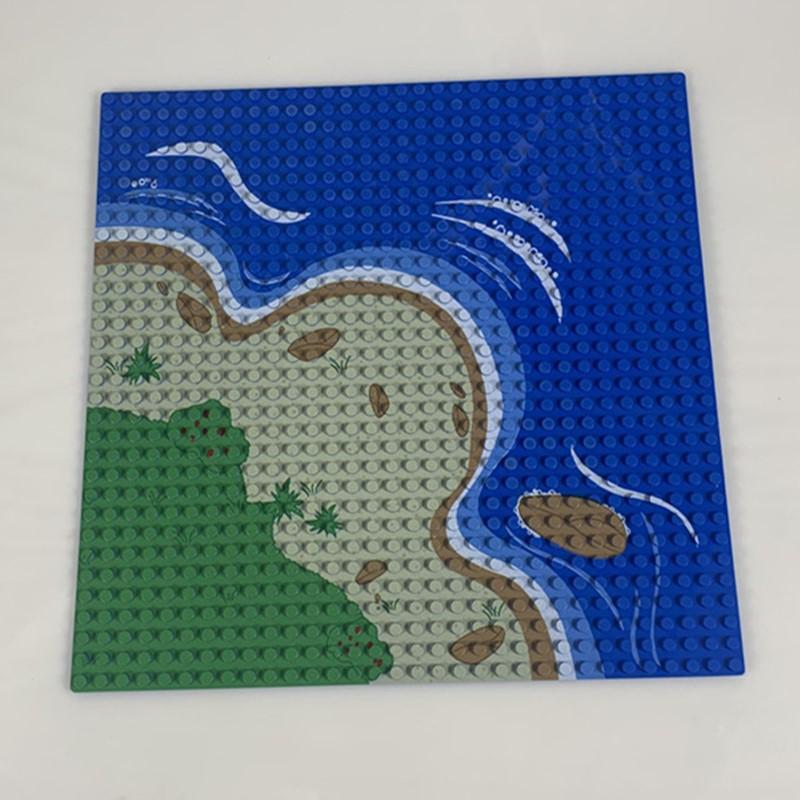 

Non-Toxic 1Pc 32X32 Classic Bricks Parts Baseplate Building Blocks Jungle Forest Ocean Base Board Accessories Christmas Gift Toys For Kids