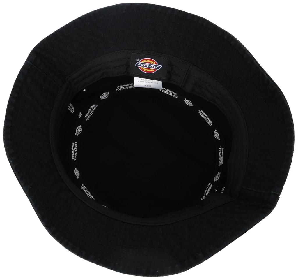 Dickies Bucket Icon Bucket Cotton Black Hat, Hat, Twill, Men's,