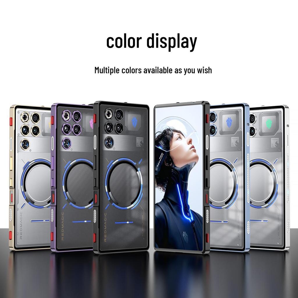 Red Magic 11Pro Zero-Touch Magnetic Snap-On Case: Cross-Border Compatible, 11Air Metal Absorption Protective Cover