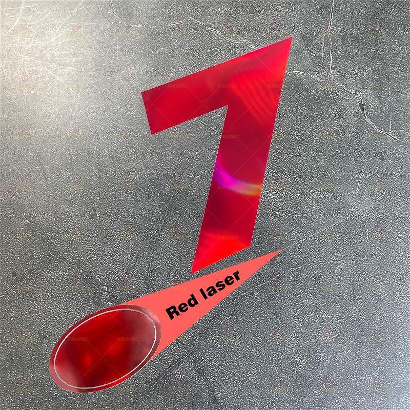 1pc Red Laser Number 0-9 Motorcycle Stickers Waterproof for Fairing Helmet Scooter Bicycle Frame Top Tube Universal Vinyl Decals