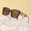 JYL TS Women's New Trendy Chain - Square Necklace-Style Sunglasses 21061