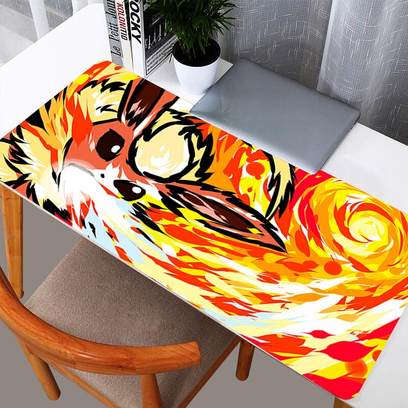 Extra Large Pokemon Pikachu Gaming Mouse Pad Pokemon Eevee Evolutions Ocean Adventure Anime Gaming Mouse Pad Large Desk Mat