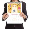 Calendario da Parete 2026 - Calendario da Appendere a Spirale con Disegni di Gatti Planner 12 Mesi per Casa/Ufficio Regalo Perfetto per Amanti dei Gatti