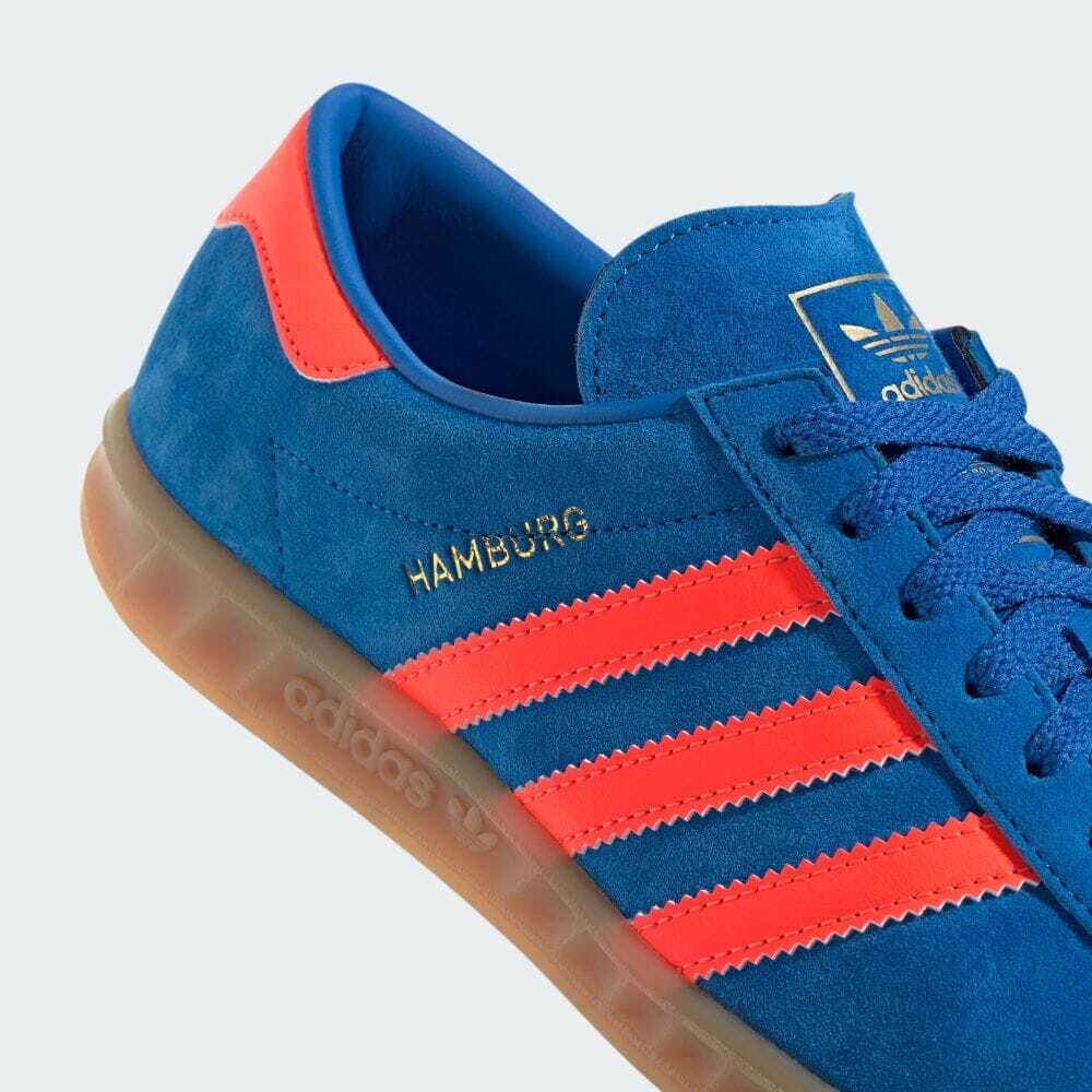 IH5471 Adidas Originals Hamburg Blue Bird Solar Orange Gum (Women's)