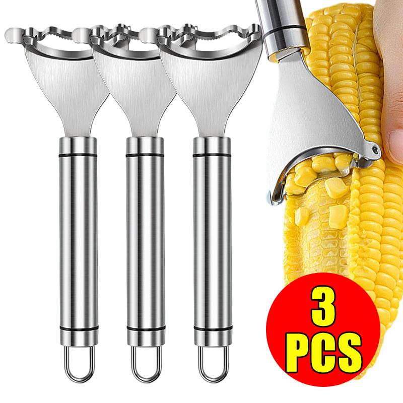 Stainless Steel Corn Peeler Kitchen Vegetable  Corn Stripper Peelers Cob Shaver Planer Thresher Cutter Kitchen Gadget