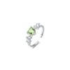Elegant Adjustable Butterfly Zircon Ring For Women Chic Geometric Design Fashion 2024 Jewelry