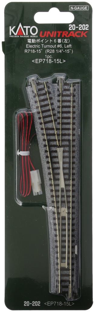KATO N gauge electric point No. 6 left 20-202 model railroad supplies