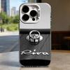 R-RIVA Yacht Luxurious Brand  Hard Phone Case for IPhone 17 16 15 14 13 12 11 Pro Max Plus16E X XR XS Max Shockproof Full Cover
